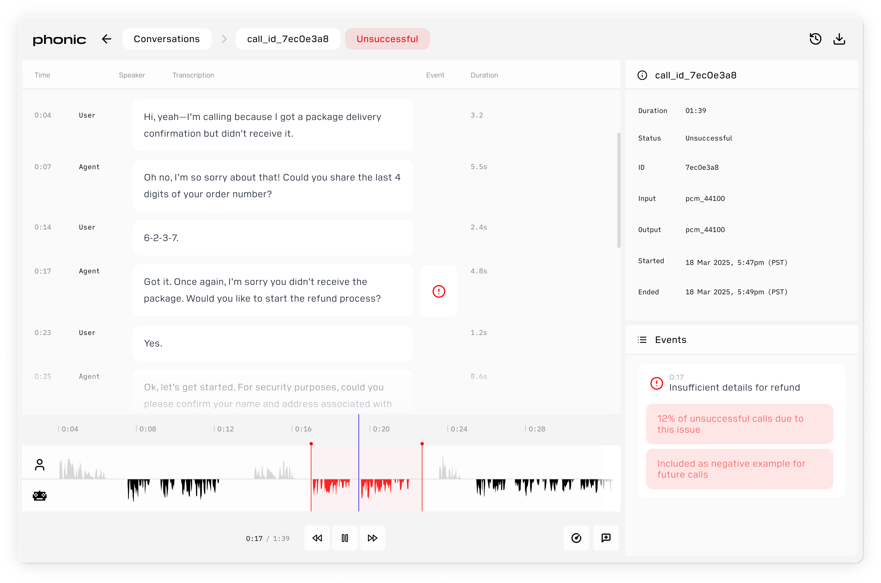 Phonic product screenshot